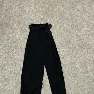 Elegant Black High-Waisted Pants